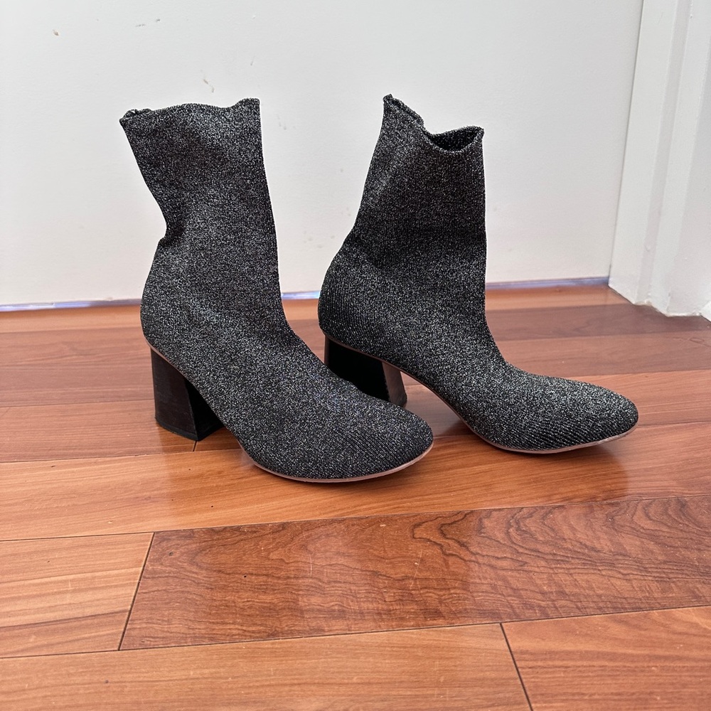 Glittery Sock Boots